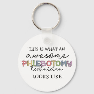 Funny Phlebotomy Technician awesome PBT Key Ring