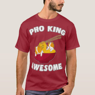 Funny Pho King Awesome Kawaii Hamster Noodles T-Shirt