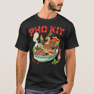 Funny Pho Kit Turkey Bowl In Thankful Day For Ever T-Shirt