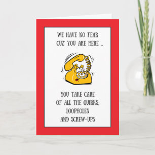 Funny Phone Administrative Professionals Day Card