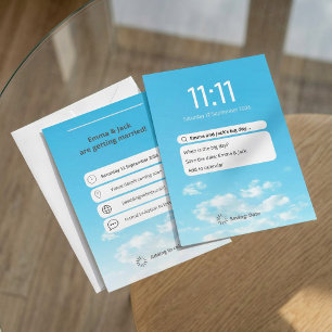 Funny Phone Lock Screen save the date Invitation