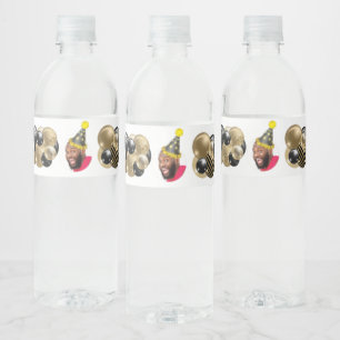 Funny Photo 30th Birthday Water Bottle Label