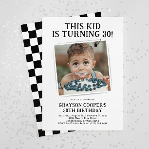 Funny Photo Any Age Adult Birthday Invitation