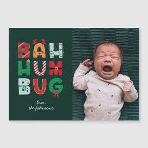 Funny Photo Bah Humbug Holiday Card