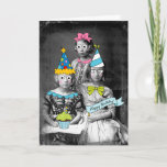 Funny photo Birthday Card<br><div class="desc">A vintage photograph with graphics over it to make a funny birthday card
You can change the message inside</div>