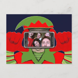 Funny Photo Christmas Holiday Postcard