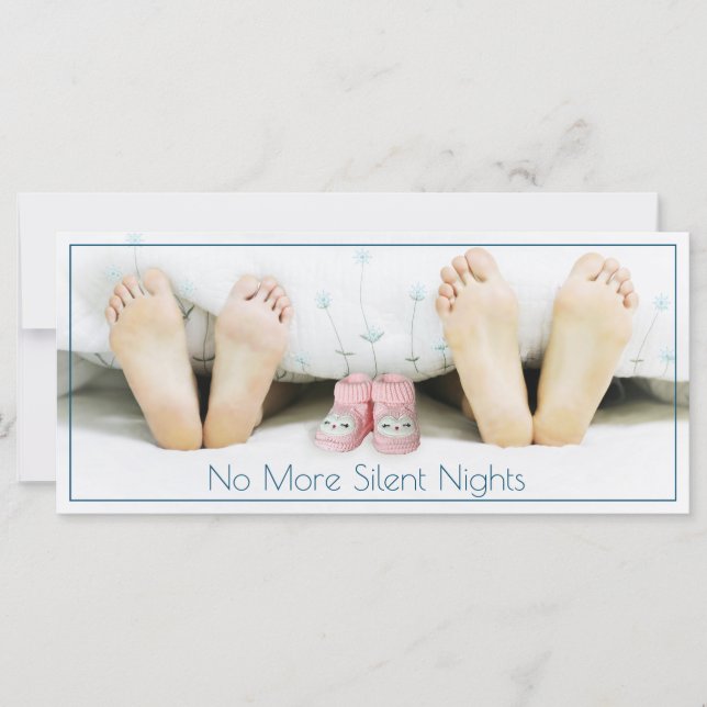 Funny Photo Holiday Pregnancy Announcement (Front)