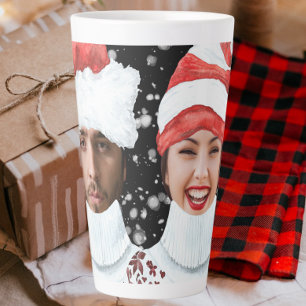 Funny Photo Personalised Christmas Latte Mug