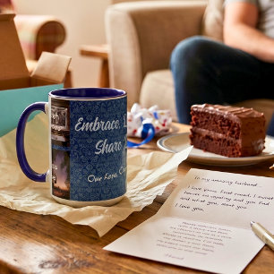 Funny Photo Personalised Gifts for Husband Blue Mug