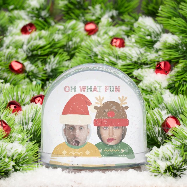Funny Photo Personalized Christmas Sweater Snowglobe (Christmas)
