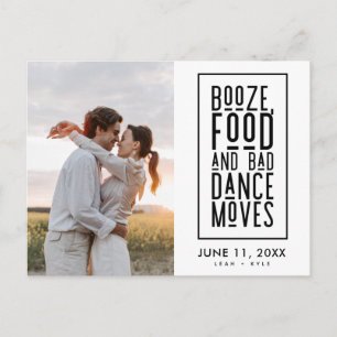 Funny Photo QR Code Wedding Save the Date Announcement Postcard