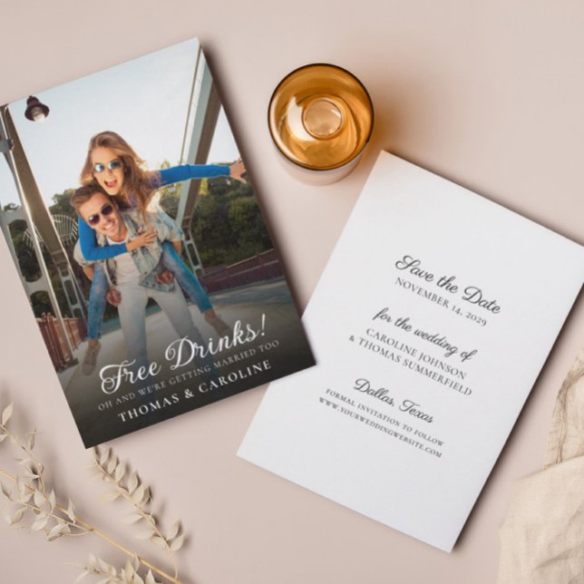 Funny Photo Save the Date Wedding Announcement (Creator Uploaded)