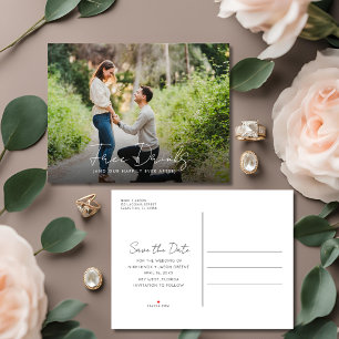Funny Photo Wedding Budget Save the Date Announcement Postcard
