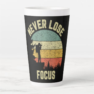 Funny Photographer Camera Never Lose Focus Latte Mug