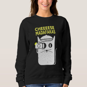 Funny Photographer Cat Photography Camera Sweatshirt