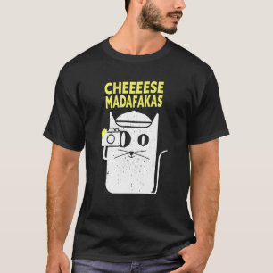 Funny Photographer Cat  Photography Camera T-Shirt
