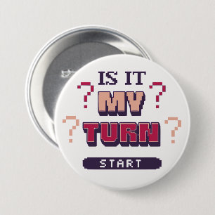 Funny Phrase Retro Pixel Pink Purple Board Gamer  7.5 Cm Round Badge