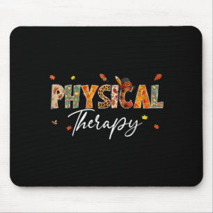 Funny Physical Therapy Pumpkin Autumn Tree Fall Mouse Pad