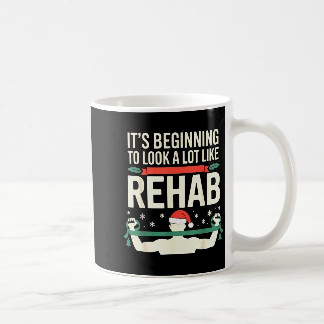 Funny Physical Therast Therapy Christmas Xmas Holi Coffee Mug (Right)