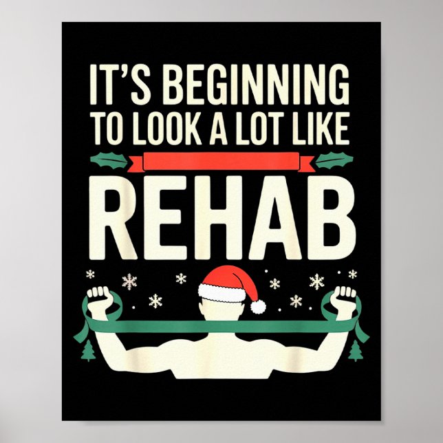 Funny Physical Therast Therapy Christmas Xmas Holi Poster (Front)