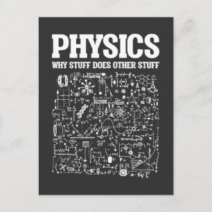 Funny Physicists Teacher Student Physics Science Postcard