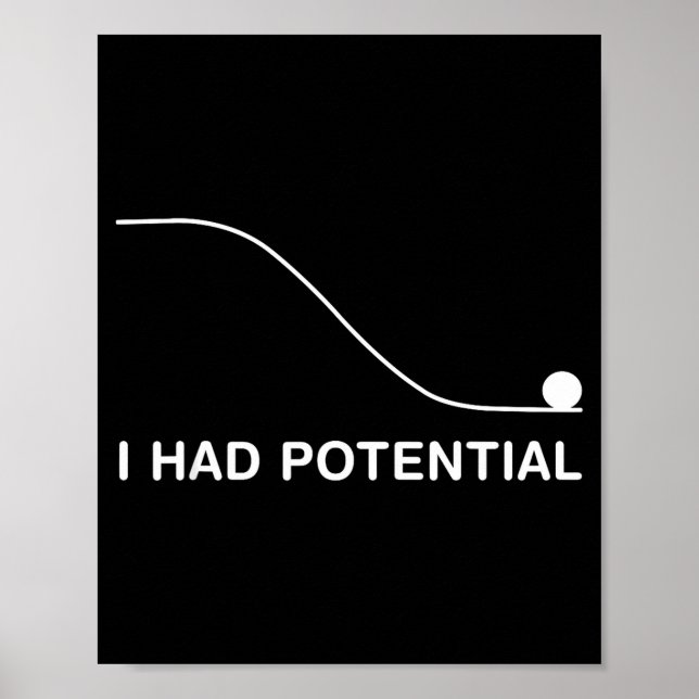 Funny physics teacher had potential science humour poster (Front)