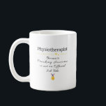 Funny Physiotherapist Job Title Coffee Mug<br><div class="desc">Celebrate the skill and care of Physiotherapists with this funny and bold coffee mug featuring the phrase Because Freaking Awesome Is Not an Official Job Title A perfect gift for dedicated physio professionals who help others move and thrive</div>