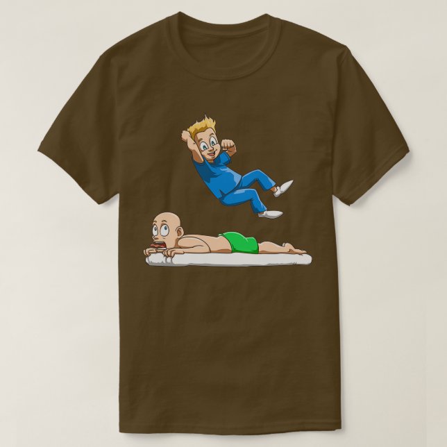 Funny physiotherapist wrestling physio at its best T-Shirt (Design Front)