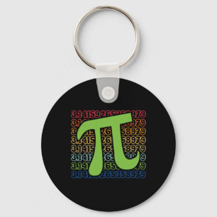 Funny Pi Day 3.14 Pi Symbol Spiral Number Math Lov Key Ring