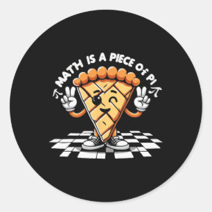 Funny Pi Day 3.14 Pie Math Teachers Coach Science Classic Round Sticker
