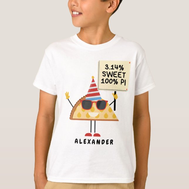 Funny Pi day-  - 3.14% Sweet, 100% Pi T-Shirt (Front)