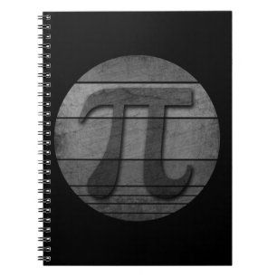 FUNNY PI DAY BLACK AND WHITE NOTEBOOK