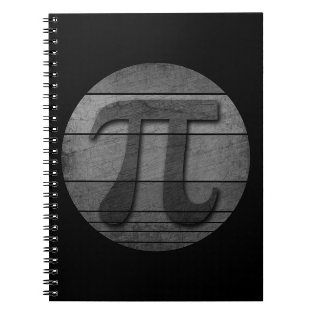 FUNNY PI DAY BLACK AND WHITE   NOTEBOOK (Front)