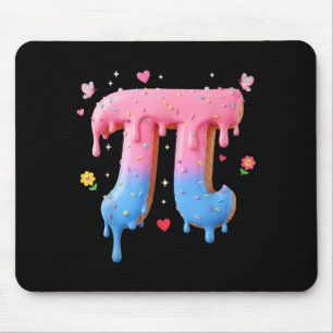 Funny Pi Day Ice Cream Drip 3.14 Math Pun Teachers Mouse Pad