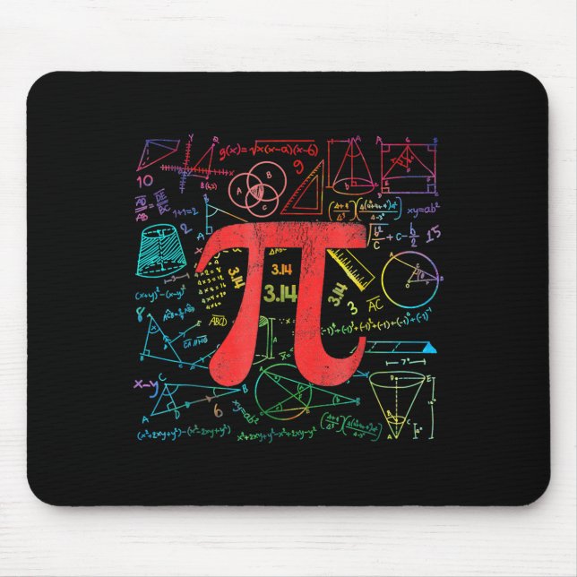 Funny Pi Day Math Equation Math Teacher Student Ge Mouse Pad (Front)