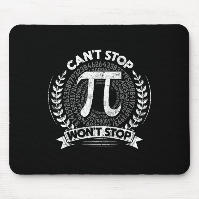 Funny Pi Day Math Geek Science Celebrate Pi Day  Mouse Pad (Front)