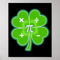 Funny Pi Day Math Patricks Day Luck Shamrock Green