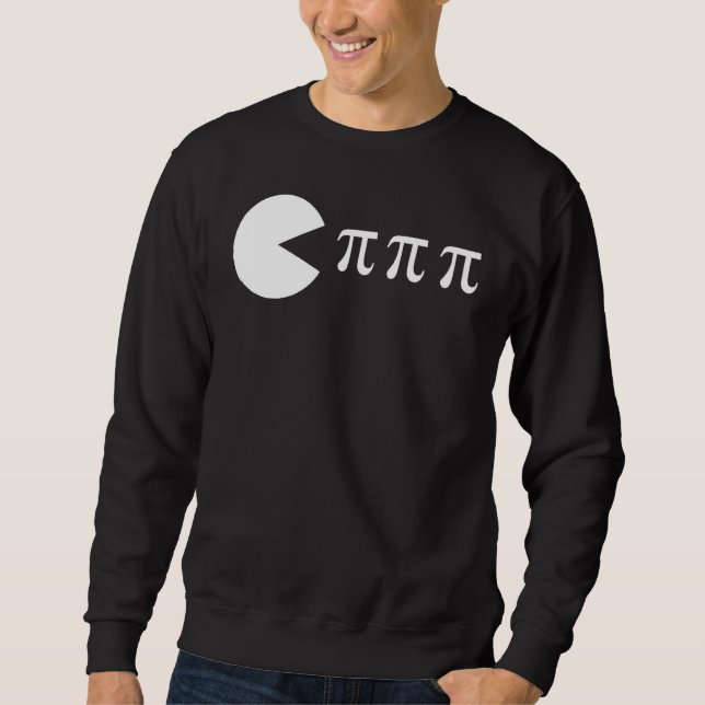 Funny Pi Day Math Science Ate Pi Symbol Sweatshirt (Front)
