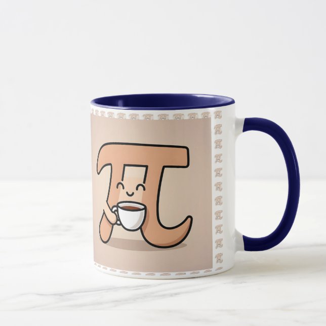 Funny Pi Day Mug -3.14 Math Lover Gift - Unique G (Right)