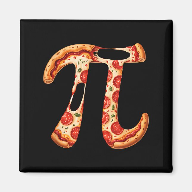 Funny Pi Day Pizza Math Design For Teachers Studen Magnet (Front)