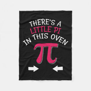 Funny Pi Day Pregnancy Announcement Byby Happy Pi Fleece Blanket