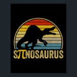 Funny Pi Day Pun - Spinosaurus Dinosaur Math Teach Poster<br><div class="desc">Funny Pi Day Pun - Spinosaurus Dinosaur Math Teacher</div>