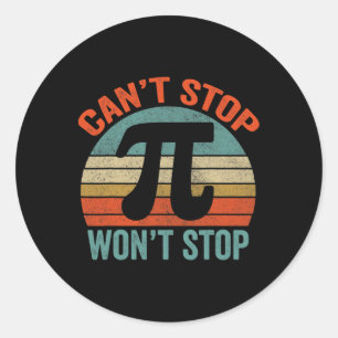 Funny Pi Day Shirts2 Classic Round Sticker