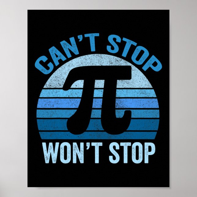 Funny Pi Day Shirts  Poster (Front)