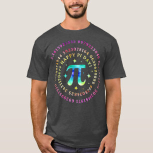 Funny Pi Day Spiral Pi Math Tie Dye Teacher Men Wo T-Shirt
