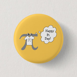 Funny Pi Guy - Happy Pi Day 3 Cm Round Badge