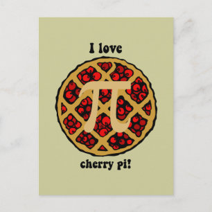 Funny pi postcard