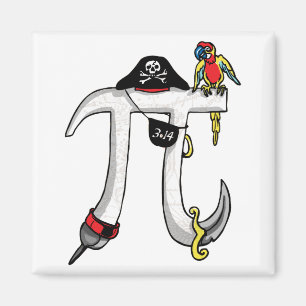 Funny Pi rate Pi Day Humour Magnet