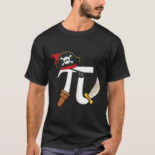 Funny Pi Rate Pirate Pi Day Boys Girls Science Mat T-Shirt