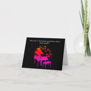 Funny Piano Joke Birthday Card
